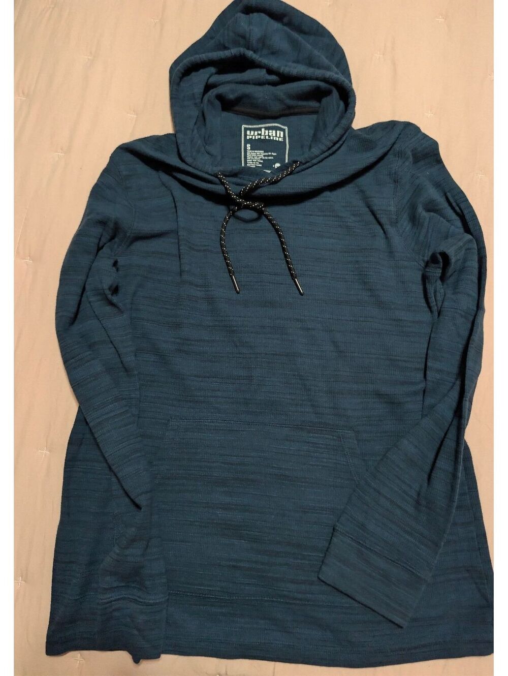 Urban Pipeline Men's Blue Hooded Pullover Sweatshirt Size Small